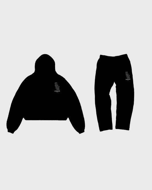 Black State of Mind Heavy Sweatsuit