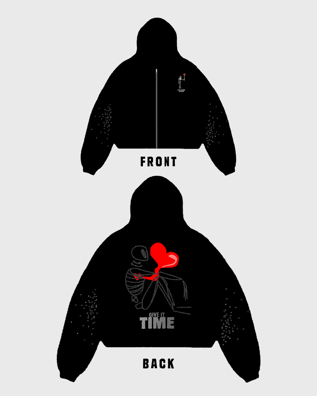 "Give it Time" Zip-Up Hoodie