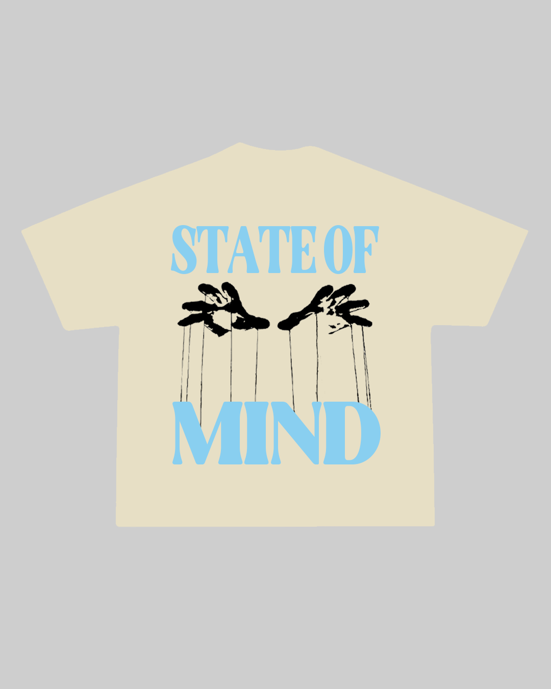 Cream/Blue Puppet T-Shirt