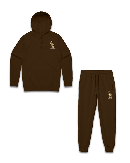 Brown State of Mind Sweatsuit