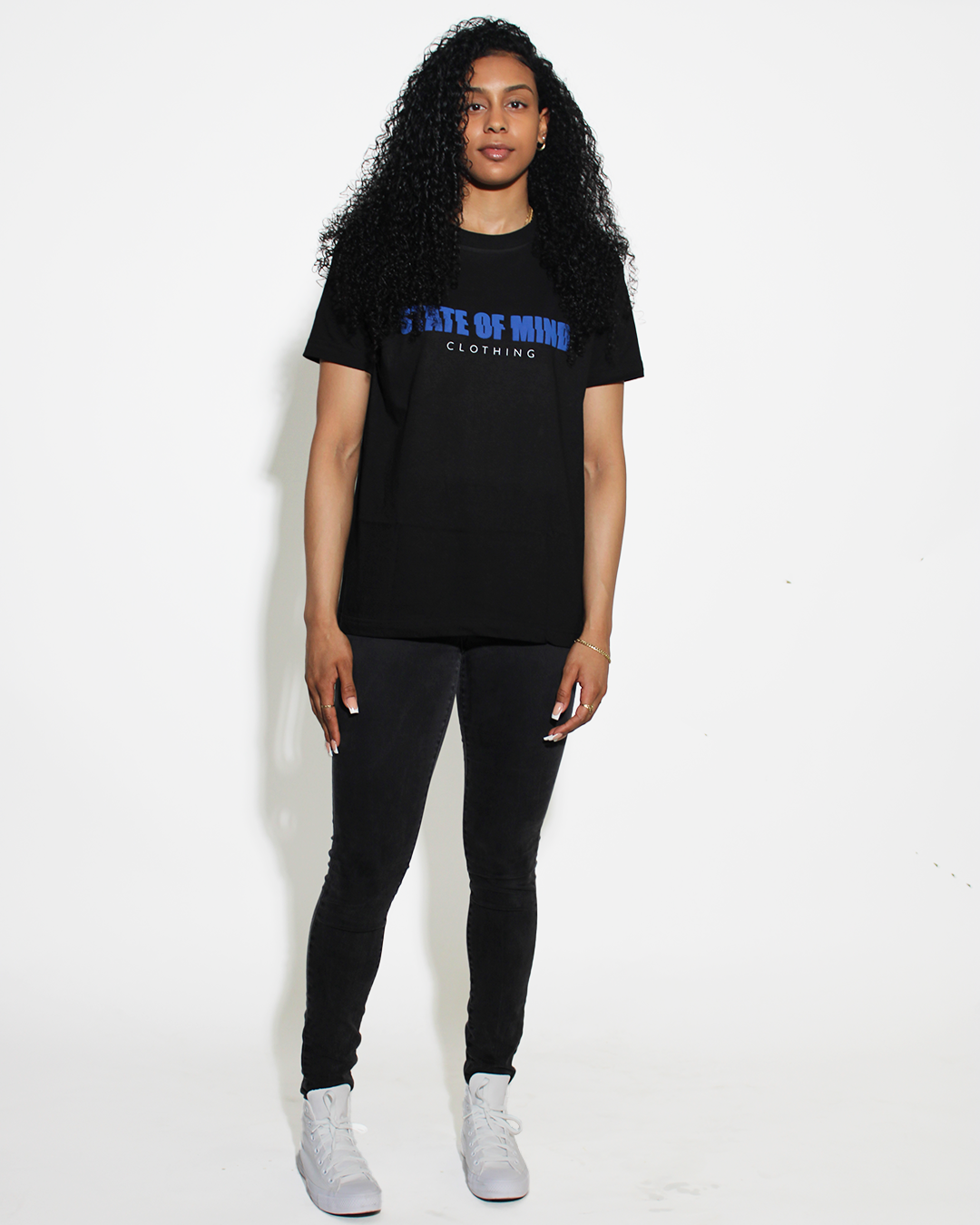 Black/Blue Glitch Tee