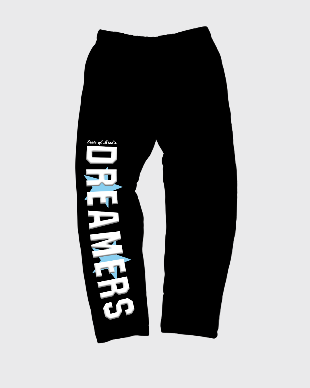 Black Oversized Dreamer's Sweatpants