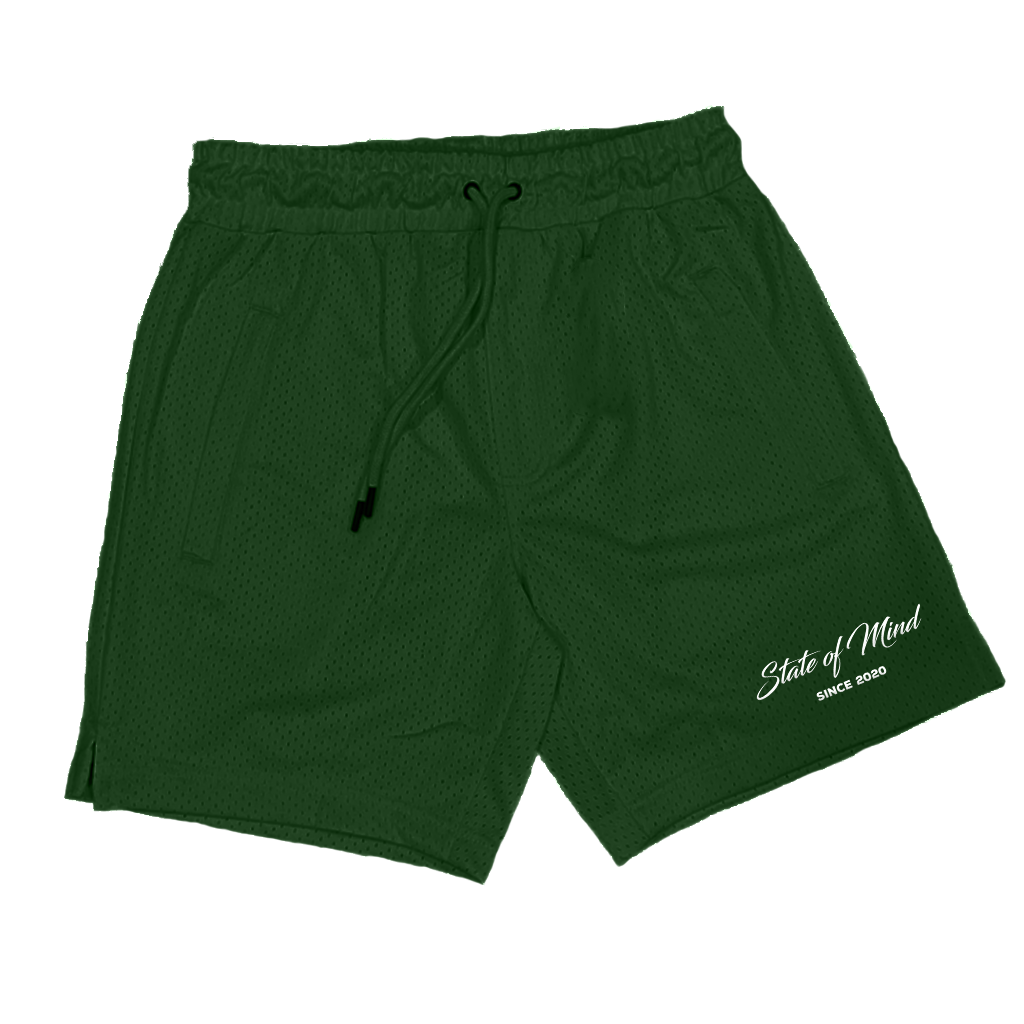 Forest Green Mesh Shorts