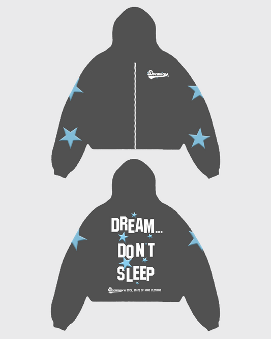 Shadow Oversized Dreamer's Zip-Up Hoodie