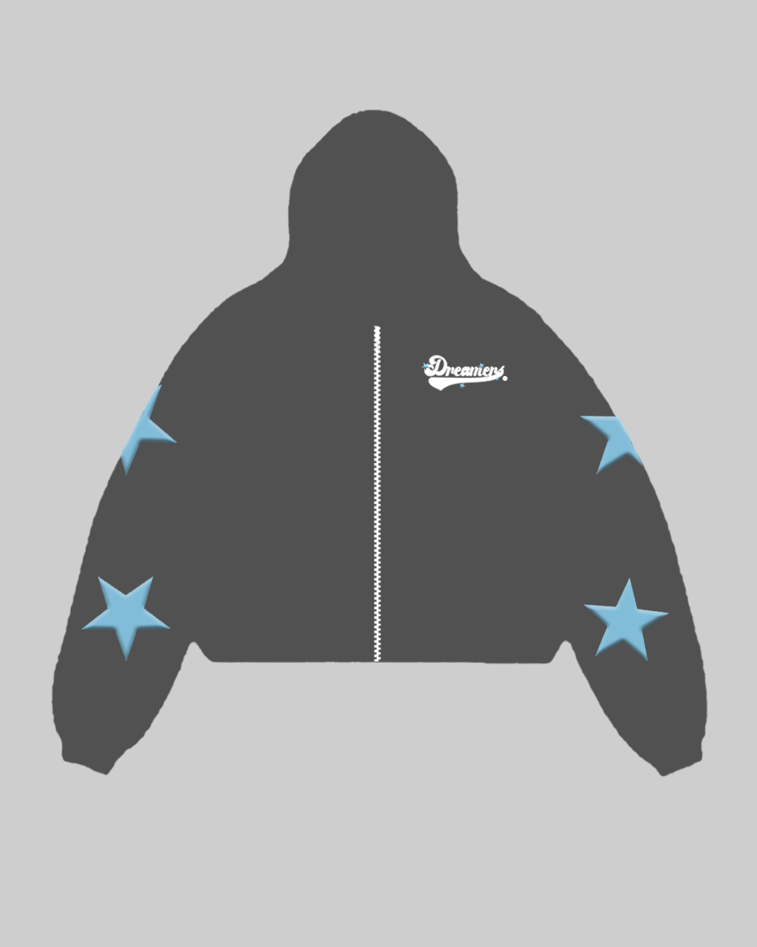 Shadow Oversized Dreamer's Zip-Up Hoodie