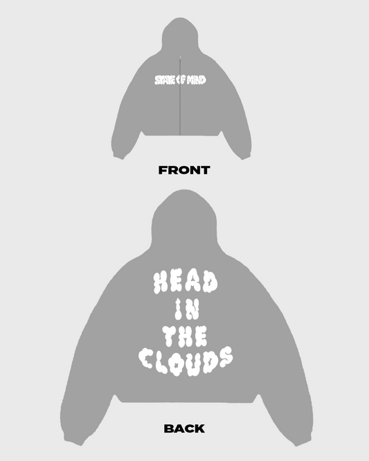 Grey State of Mind Zip-Up Hoodie