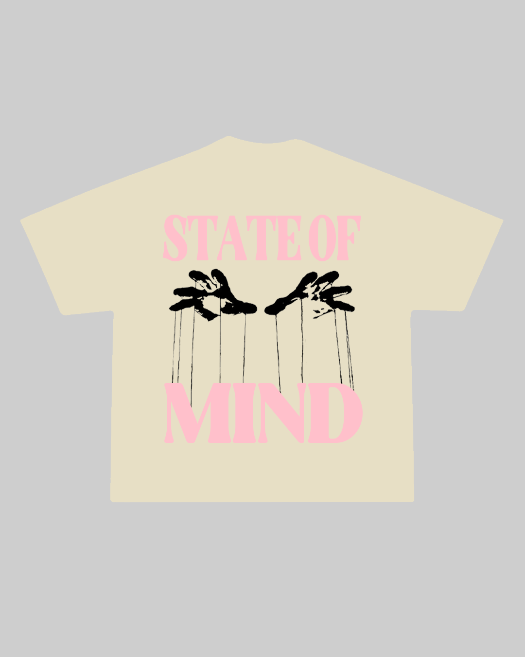 Cream/Pink Puppet T-Shirt