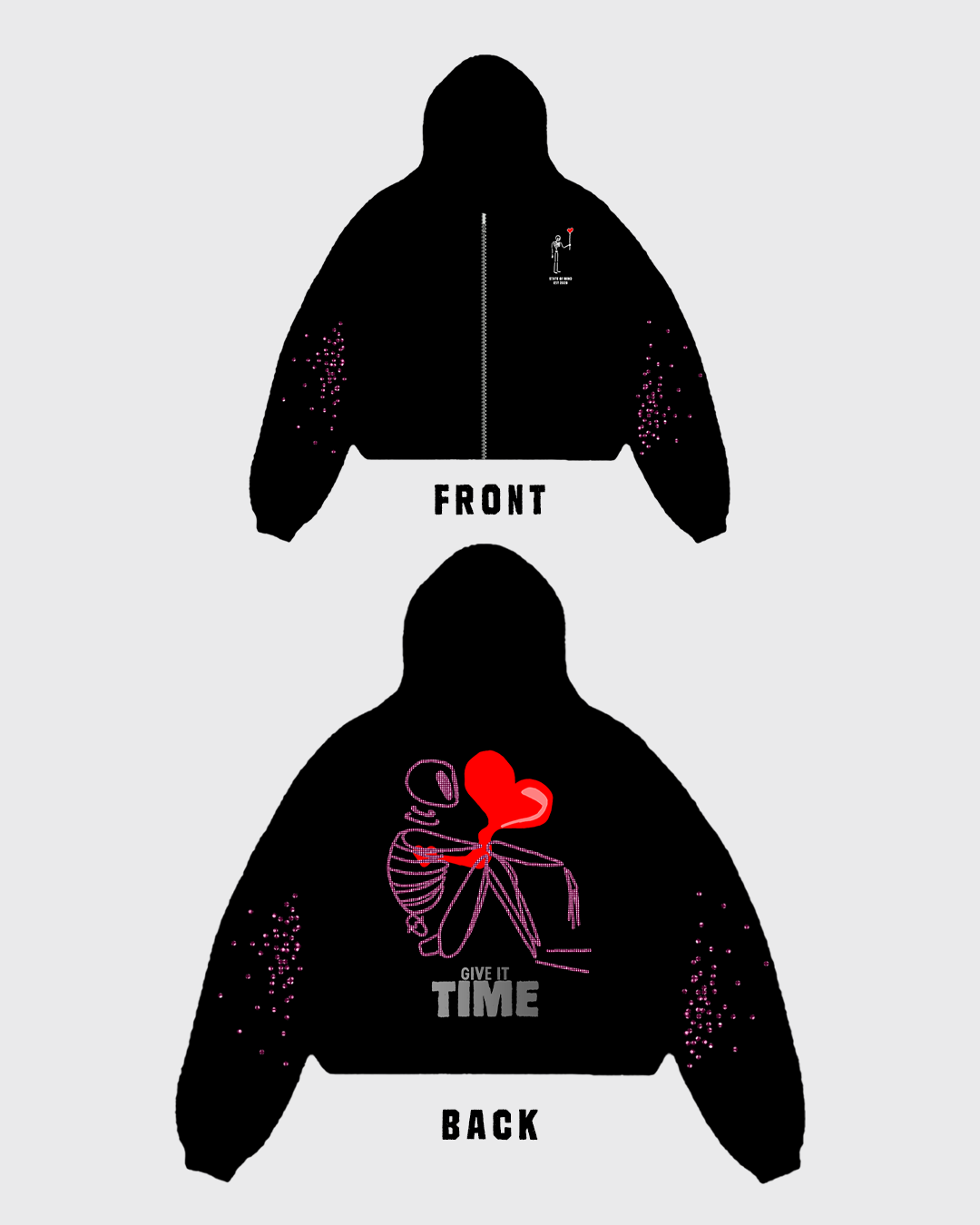 "Give it Time" Zip-Up Hoodie