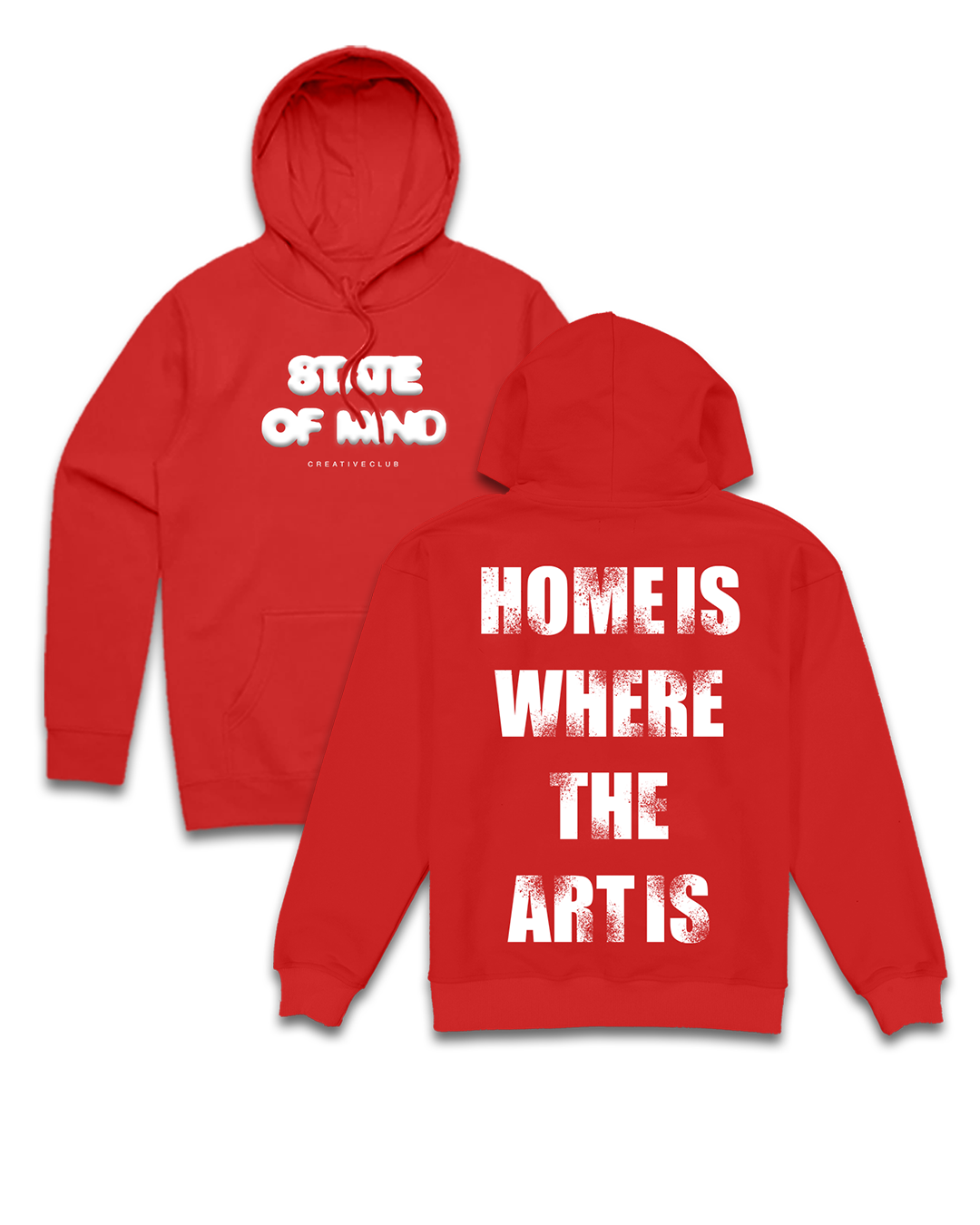 Red Creative Club Hoodie State of Mind Clo