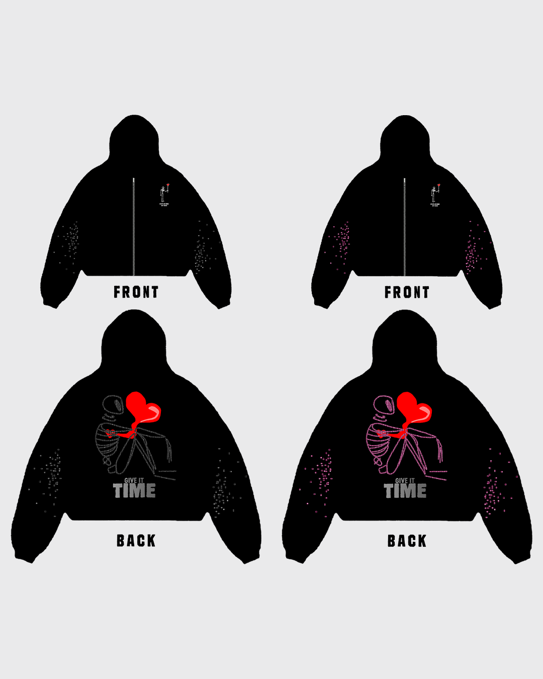 "Give it Time" Zip-Up Hoodie