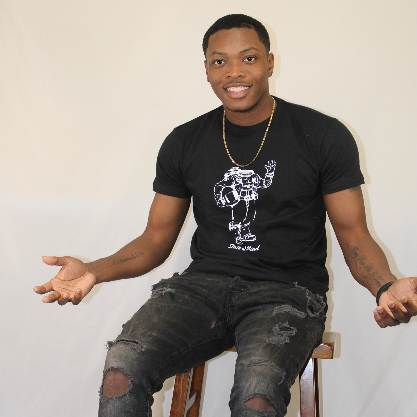 Black Astronaut T-Shirt