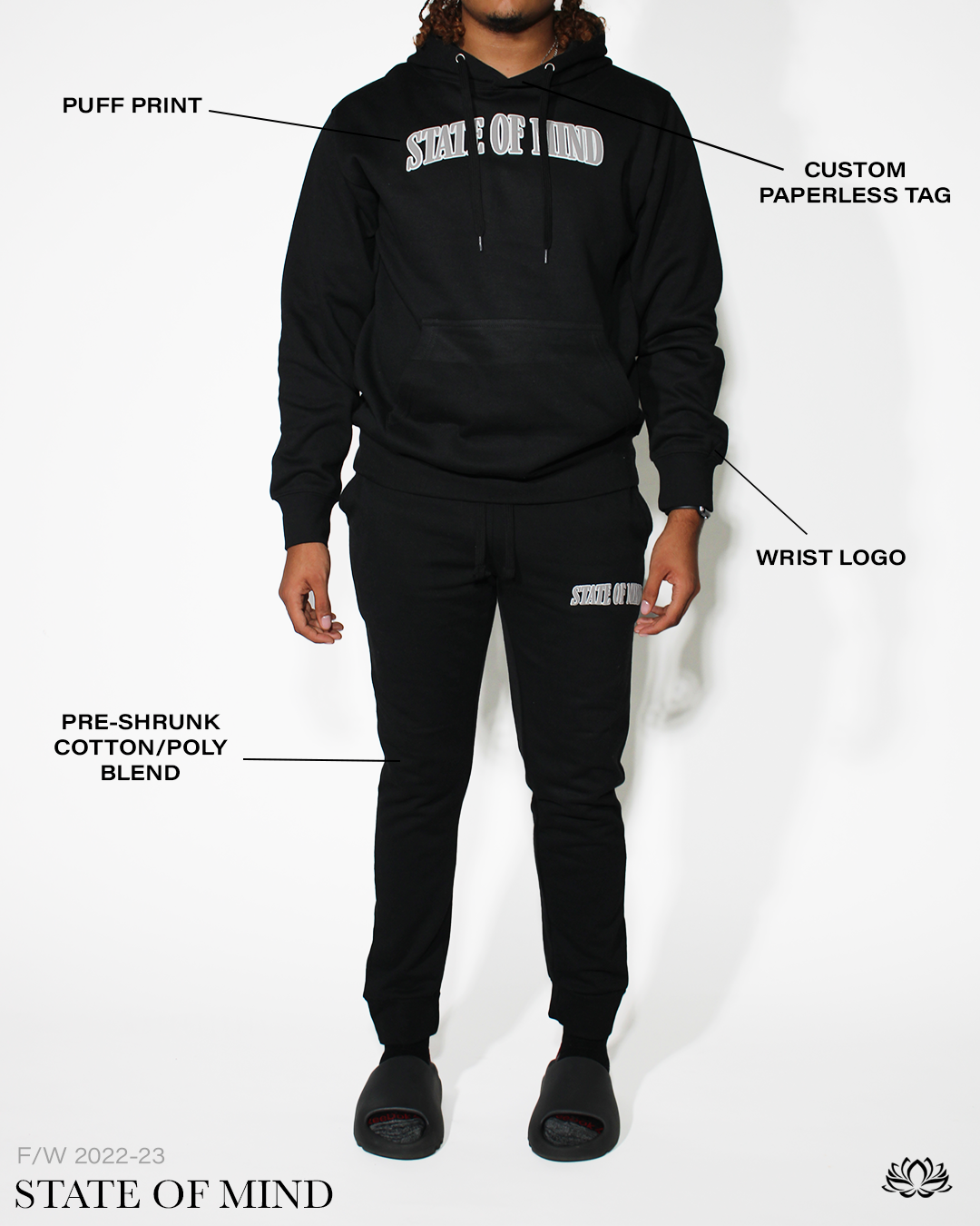 Black State of Mind Sweatsuit