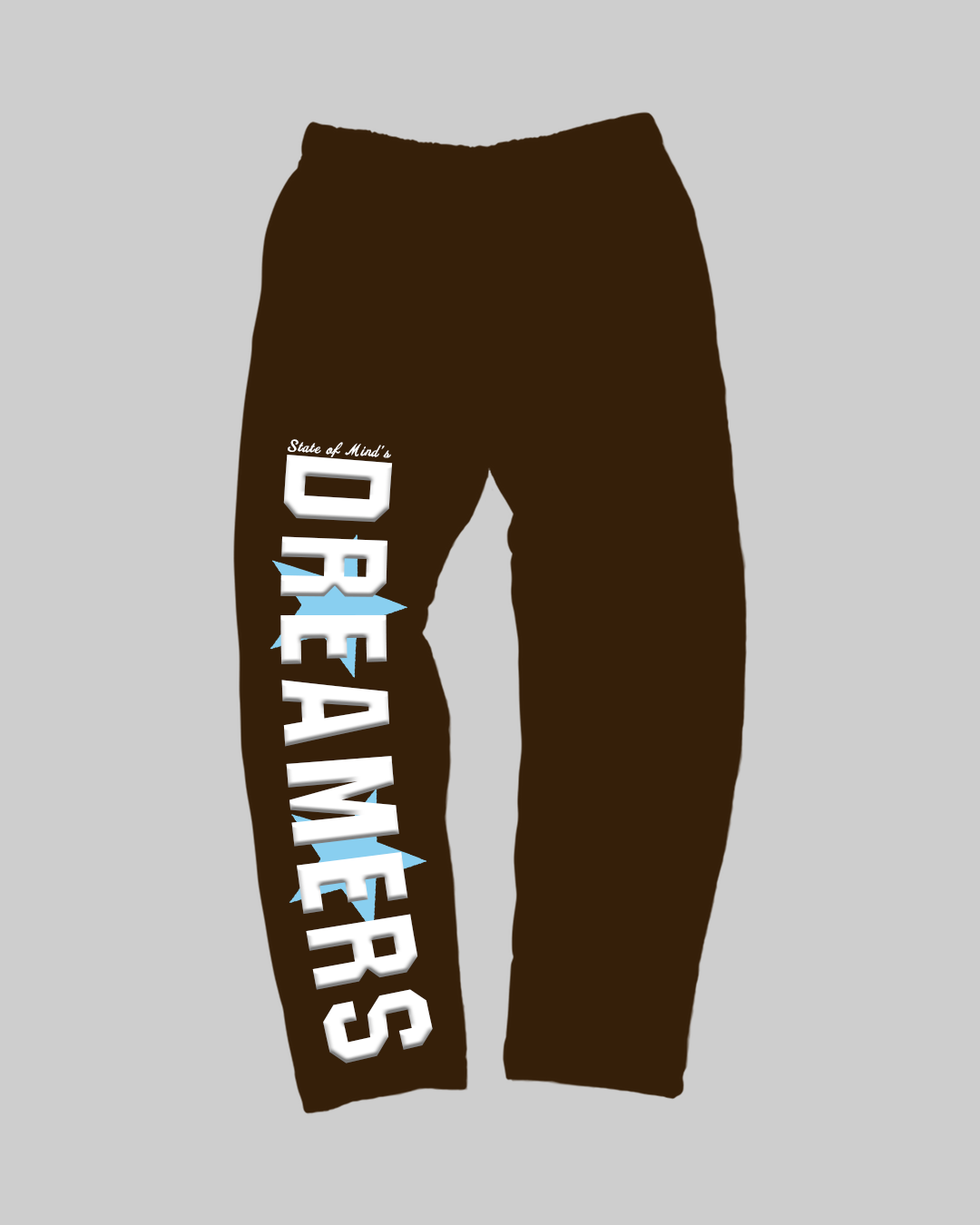 Brown Oversized Dreamer's Sweatpants