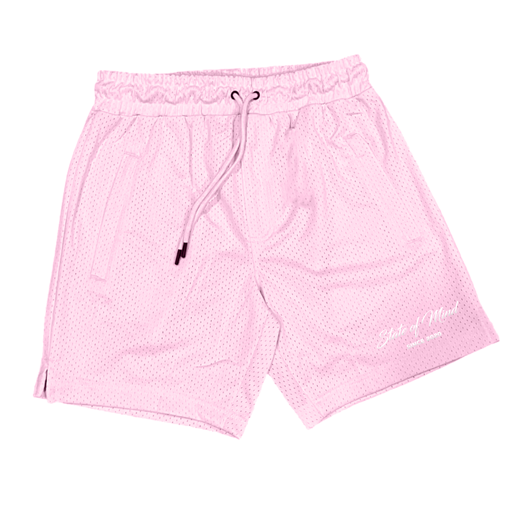 Baby Pink Mesh Shorts
