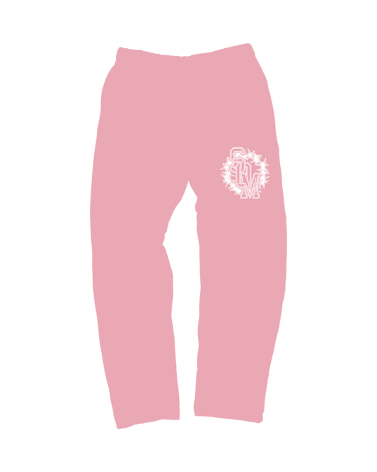 "SOM" Pink Oversized Sweatpants