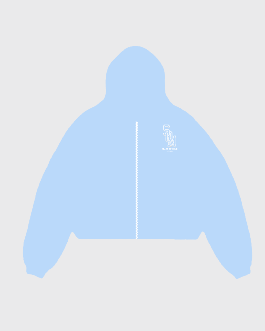 Baby Blue State of Mind Zip-Up Hoodie